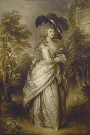 Georgiana, Duchess of Devonshire by Gainsborough Dupont Oil Painting