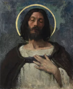 Christ by Gari Melchers Oil Painting