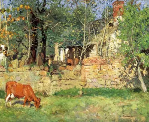 In Old Virginia, Belmont by Gari Melchers Oil Painting