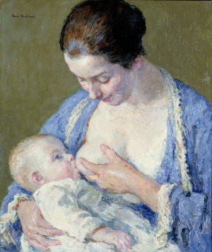 Mother and Child by Gari Melchers Oil Painting