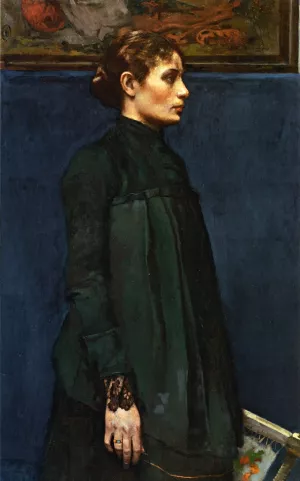 Portrait of Mrs. H Mrs. George Hitchcock painting by Gari Melchers