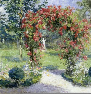 The Crimson Rambler by Gari Melchers - Oil Painting Reproduction