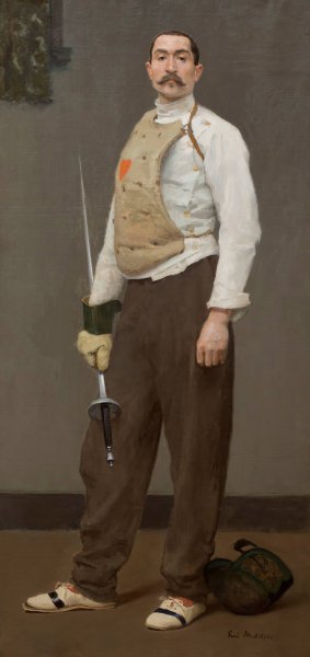 The Fencing Master by Gari Melchers Oil Painting