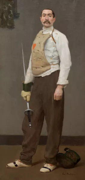 The Fencing Master by Gari Melchers Oil Painting