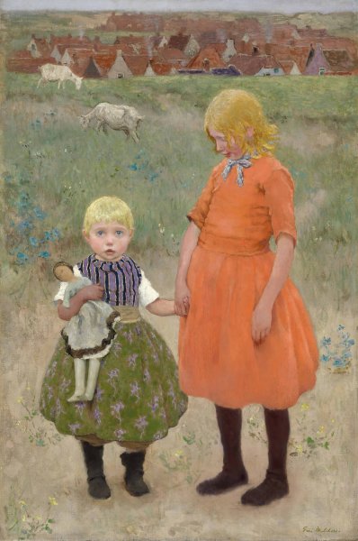 Main Product Photo of The Sisters  Painting by Gari Melchers