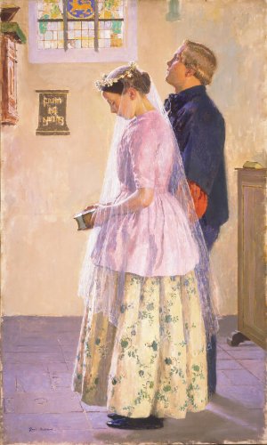 The Wedding by Gari Melchers Oil Painting