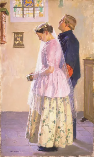 The Wedding by Gari Melchers Oil Painting