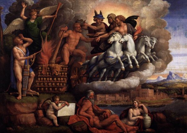 Main Product Photo of Apotheosis of Hercules Painting by Garofalo