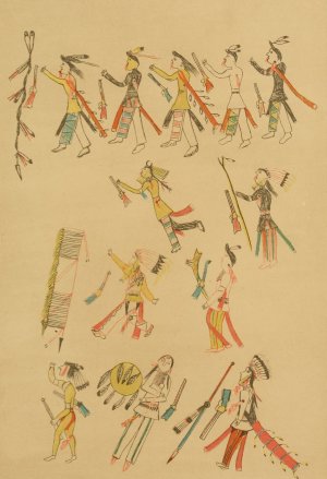 Battle of Little Big Horn; The Dead Sioux by Garrick Mallery Oil Painting