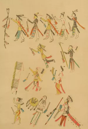 Battle of Little Big Horn; The Dead Sioux Oil painting by Garrick Mallery
