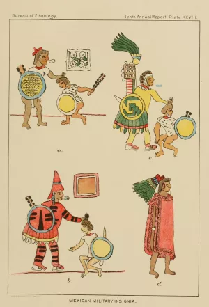 Mexican Military Insignia by Garrick Mallery Oil Painting