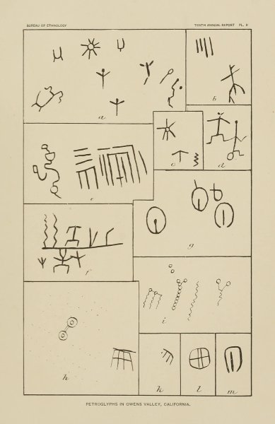 Main Product Photo of Petroglyphs in Owens Valley, California 2  Painting by Garrick Mallery
