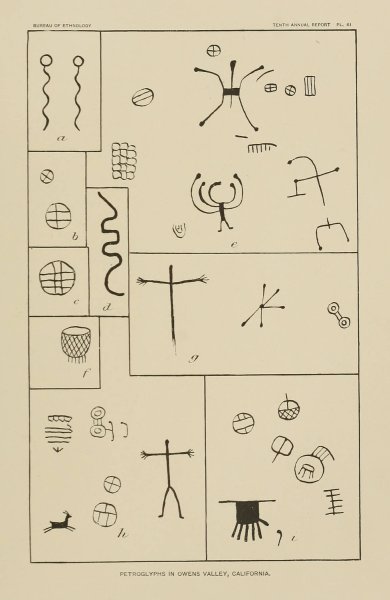 Main Product Photo of Petroglyphs in Owens Valley, California 3  Painting by Garrick Mallery