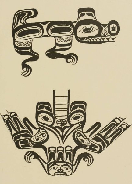 Main Product Photo of Wasco and Mythic Raven, Haida  Painting by Garrick Mallery
