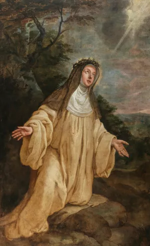 Saint Catherine of Siena by Gaspar De Crayer Oil Painting