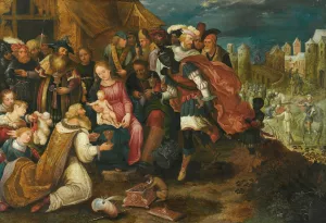 The Adoration Of The Magi Oil painting by Gaspar Van Den Hoecke