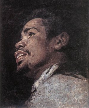 Head Study of a Young Moor Oil painting by Gaspard De Crayer