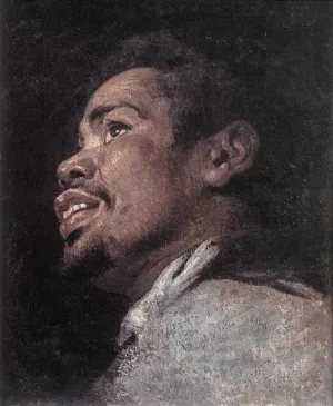 Head Study of a Young Moor Oil painting by Gaspard De Crayer