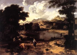 Heroic Landscape with Figures painting by Gaspard Dughet