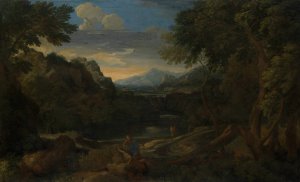 Imaginary Landscape by Gaspard Dughet Oil Painting