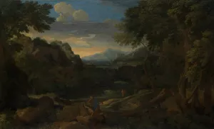 Imaginary Landscape by Gaspard Dughet Oil Painting