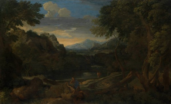 Main Product Photo of Imaginary Landscape Painting by Gaspard Dughet
