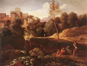 Imaginary Landscape Oil painting by Gaspard Dughet