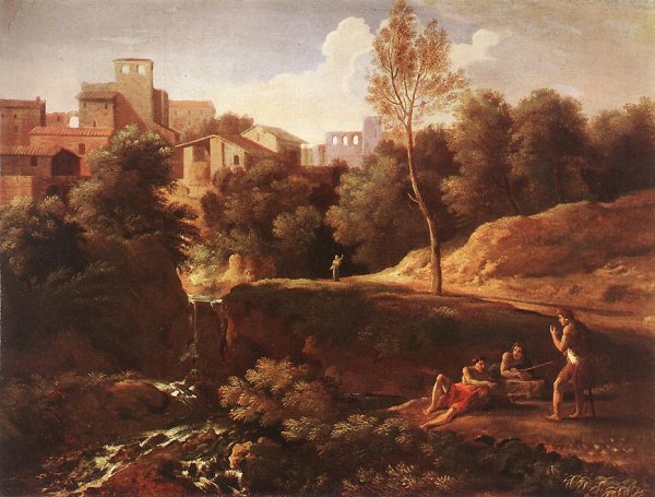 Main Product Photo of Imaginary Landscape Painting by Gaspard Dughet