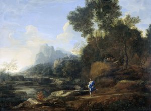 Italian Landscape by Gaspard Dughet Oil Painting