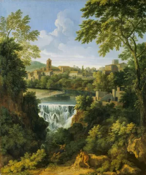The Falls at Tivoli by Gaspard Dughet Oil Painting