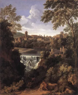 The Falls of Tivoli Oil painting by Gaspard Dughet