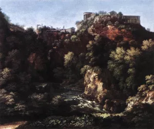 View of Tivoli by Gaspard Dughet - Oil Painting Reproduction