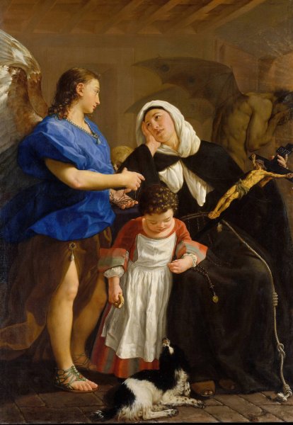 Main Product Photo of Saint Margaret of Cortona  Painting by Gaspare Traversi