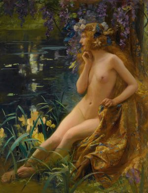 Juventa by Gaston Bussiere Oil Painting