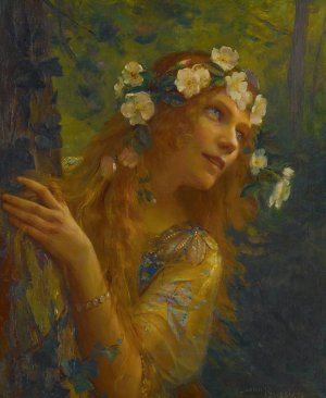 Leilah by Gaston Bussiere Oil Painting