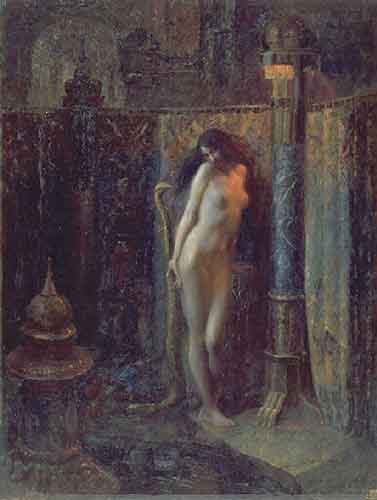 Salammbo by Gaston Bussiere - Hand-Painted Oil Painting Reproduction