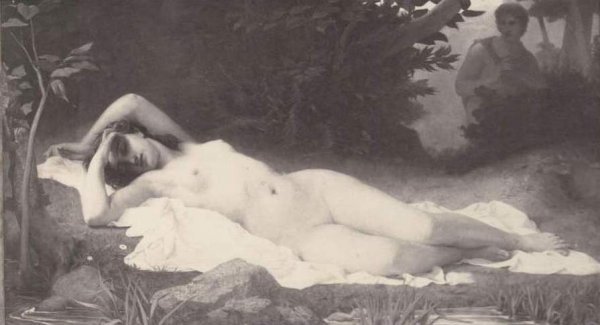 Main Product Photo of Sommeil de la Nymphe Painting by Gaston-Casimir Saint-Pierre