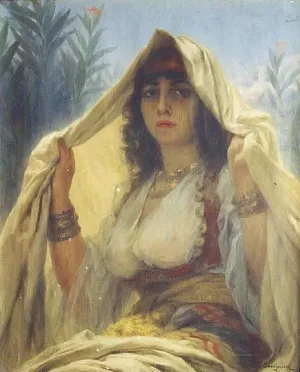 Waiting at Appointment Oil painting by Gaston-Casimir Saint-Pierre