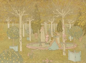 Le Parc by Gaston De Latenay Oil Painting