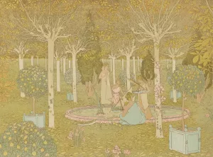 Le Parc by Gaston De Latenay Oil Painting