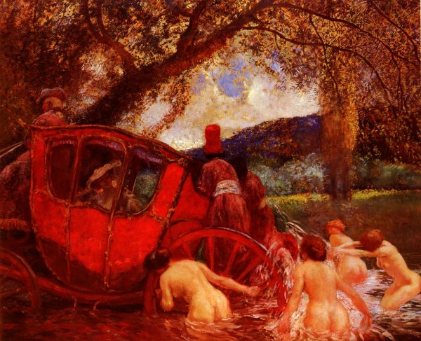 Le Gue by Gaston De Latouche - Hand-Painted Oil Painting Reproduction