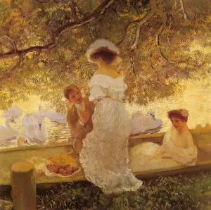 The Boating Party by Gaston De Latouche Oil Painting