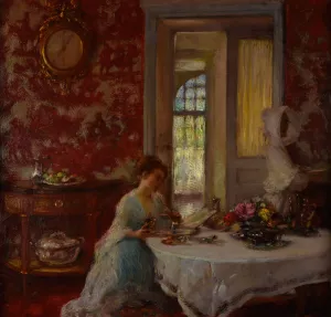 La Salle rouge by Gaston La Touche Oil Painting
