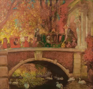 Le Retour De La Princesse Oil painting by Gaston La Touche