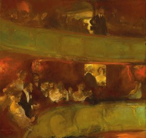 L'Entracte - souvenir d'Italie by Gaston La Touche Oil Painting