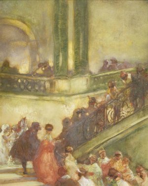 Maskenball by Gaston La Touche Oil Painting
