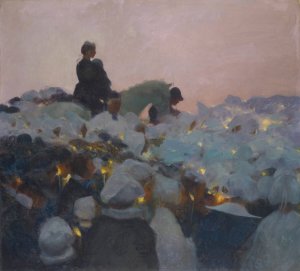 Pardon in Brittany by Gaston La Touche Oil Painting