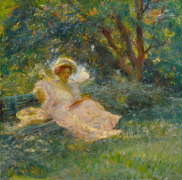 Sous les arbres by Gaston La Touche - Hand-Painted Oil Painting Reproduction