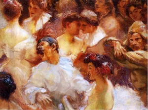 The Carnival painting by Gaston La Touche