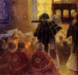 The Relics by Gaston La Touche Oil Painting